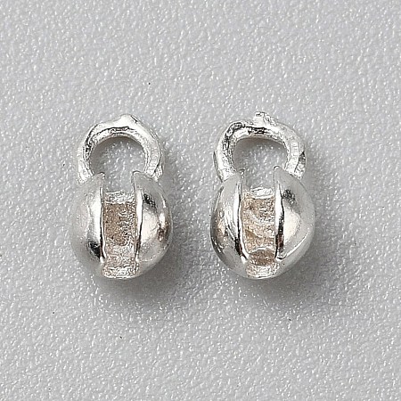 925 Sterling Silver Bead Tips STER-WH0004-048B-1