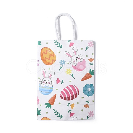 Easter Rectangle Kraft Paper Handbags CARB-U002-01A-1