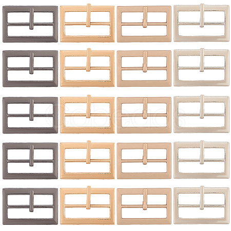 20Pcs 4 Colors Alloy Belt Buckles FIND-CL0001-36A-1