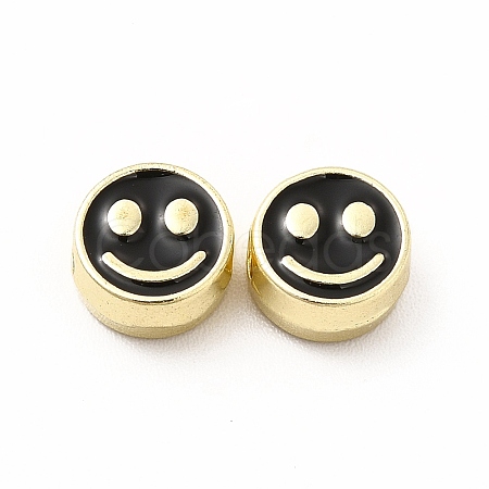 Rack Plating Alloy Enamel Beads FIND-G051-01LG-06-1