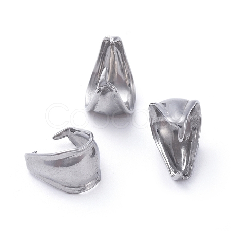 Tarnish Resistant 304 Stainless Steel Snap on Bails STAS-E466-22P-1
