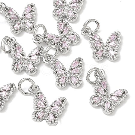 SHEGRACE Brass Pave Clear Cubic Zirconia Pendants XGRQ3Q731-628P-C-1
