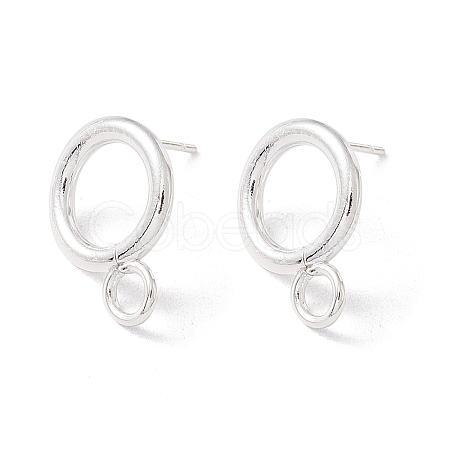 304 Stainless Steel Stud Earring Findings X-STAS-P308-02A-S-1