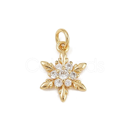 Brass Micro Pave Cubic Zirconia Charms LS-KK-H077-02G-05-1