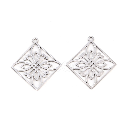 Buddhist 304 Stainless Steel Pendants STAS-E521-06C-P-1