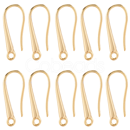 32Pcs Brass Earring Hooks KK-SC0006-57G-1
