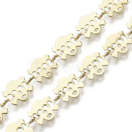 Brass Skull Link Chains CHC-N018-051-1