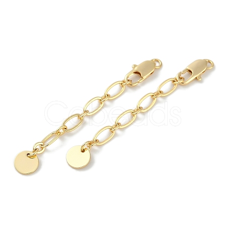 Brass Ends with Chains KK-P283-34G-1