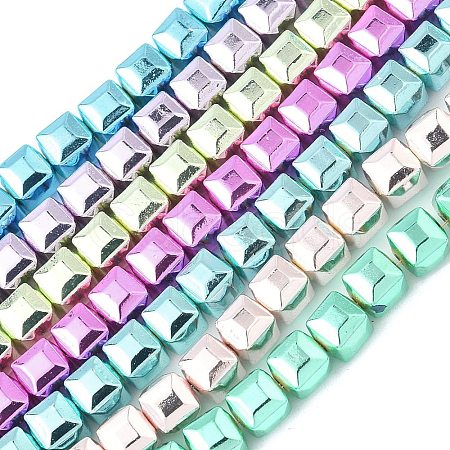 Electroplated Synthetic Non-magnetic Hematite Beads Strands G-A263-H01-01-1