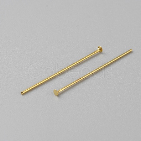 Brass Flat Head Pins KK-TAC0012-14-1