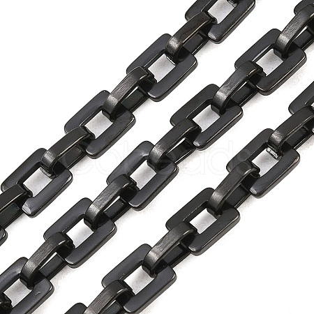 201 Stainless Steel Square Link Chains CHS-H118-17EB-1