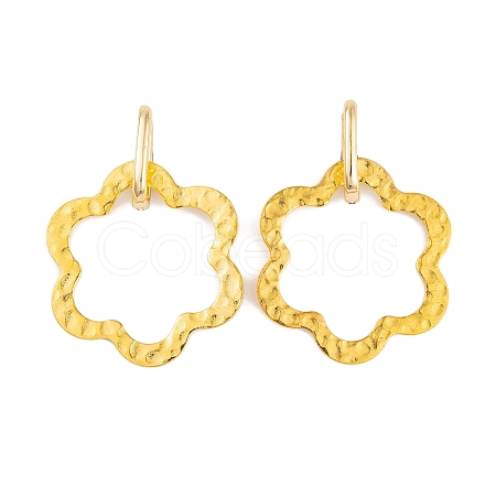 Rack Plating Brass Earrings EJEW-S219-01G-1