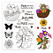 PVC Plastic Stamps, for DIY Scrapbooking, Photo Album Decorative, Cards Making, Stamp Sheets, Mouse Pattern, 16x11x0.3cm