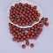 Round Silicone Focal Beads, Chewing Beads For Teethers, DIY Nursing Necklaces Making, Sienna, 15mm, Hole: 2mm