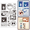 Custom PVC Plastic Clear Stamps, for DIY Scrapbooking, Photo Album Decorative, Cards Making, Cat Pattern, 160x110x3mm