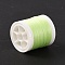 Luminous Polyester Cords, Round, Pale Green, 0.1mm, about 109.36 Yards(100m)/Roll