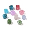 Natural Quartz Beads, Dyed, Cube, Mixed Color, 7~9x7~8x6~7mm, Hole: 1mm, about 115pcs/100g