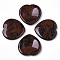 Natural Mahogany Obsidian Thumb Worry Stone, Pocket Palm Stones, for Healing Reiki Stress Relief, Heart Shape, 39~40x39~40x5~6mm