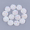 Resin Cabochons, Half Round, White, 12x3~3.5mm