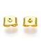 Iron Ear Nuts, Friction Earring Backs for Stud Earrings, Golden, 6x4x3mm, Hole: 0.7~1.0mm