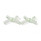 Transparent Acrylic Beads, AB Color Plated, Bowknot, Green, 21x34.5x6.5mm, Hole: 1.6mm, about 390pcs/500g