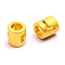 Alloy Letter Beads, Column, Matte Gold Color, Letter.L, 6.5x6mm, Hole: 3mm