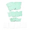 3D Plastic Wall Stickers, with Adhesive Tape, for Home Living Room Bedroom Wall Decorations, Butterfly, Aquamarine, 23~55x30~70x0.2mm, 48pcs/set