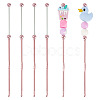 4Pcs DIY Alloy Beadable Crochet Hooks AJEW-TA0003-50D-1