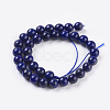 Natural Lapis Lazuli Beads Strands X-G-G087-6mm-2