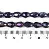 Transparent Electroplate Glass Beads Strands LS-EGLA-N013-T8mm-B06-4