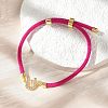 Adjustable Nylon Cord Bracelets BJEW-C096-01G-21-1