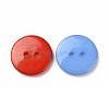 Acrylic Sewing Buttons X-BUTT-E084-B-M-2