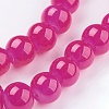 Imitation Jade Glass Beads Strands DGLA-S076-8mm-M-3