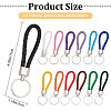 24Pcs 12 Colors Imitation Leather Keychain KEYC-CP0001-01-2