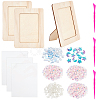 DIY Paillette Moon & Star Photo Frame Making Kit DIY-OC0010-20-1