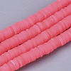 Handmade Polymer Clay Beads Strands CLAY-R089-6mm-044-1