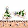Christmas Theme Alloy Enamel Pendants ENAM-N056-403A-01-3