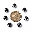 Round Striped Resin Beads X-RESI-R158-10mm-11-7