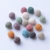 Unwaxed Natural Lava Rock Beads G-F325-12mm-M-1