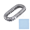 1Pc Sterling Silver Spring Gate Rings STER-BBC0009-55B-1