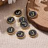 Golden Plated Alloy Charms X-ENAM-S118-02J-5