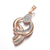 Brass Micro Pave Cubic Zirconia Jewelry Sets SJEW-F189-08KCG-2