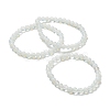 Opalite Beaded Stretch Bracelets BJEW-D446-B-07-4