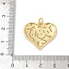 Brass Micro Pave Clear Cubic Zirconia Pendants KK-R221-01G-05-3