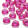 Transparent Acrylic Pendants X-TACR-T024-03B-906-1