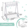 1 Set Coat Hanger Shaped Acrylic Earring Display Stands EDIS-PH0001-90C-2