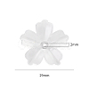 Flower Acrylic Beads TACR-YW0001-17-3