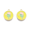 Alloy Enamel Pendants FIND-A017-23LG-2