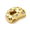 Rack Plating Brass Micro Pave Clear Cubic Zirconia Perdants KK-C067-11G-D-2