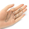 304 Stainless Steel Curb Chain Necklace for Men Women NJEW-YW0001-12-4